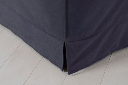 Model 18 3 Seater Sofa with Ottoman, Midnight