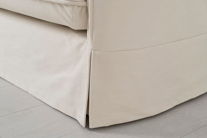 Model 18 3 Seater Sofa with Ottoman, Nougat