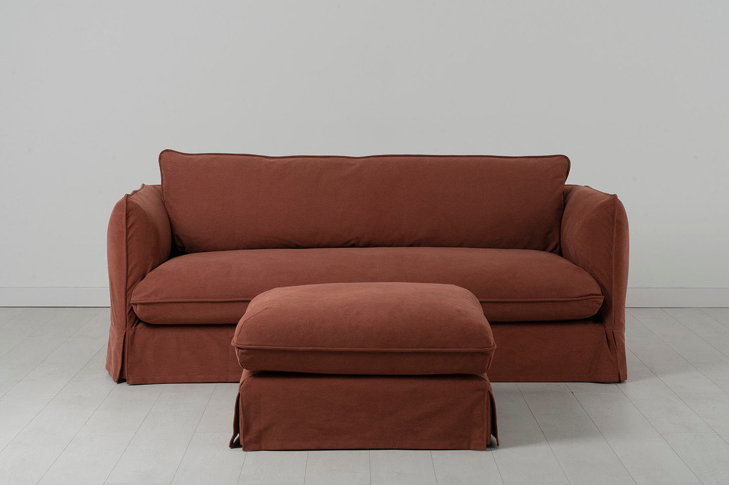 Model 18 3 Seater Sofa with Ottoman, Tuscan