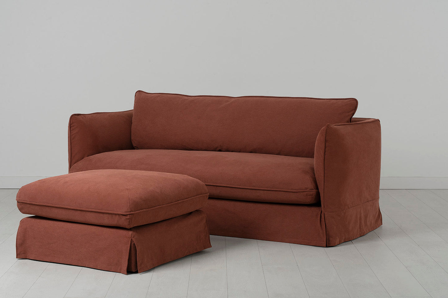 Model 18 3 Seater Sofa with Ottoman, Tuscan