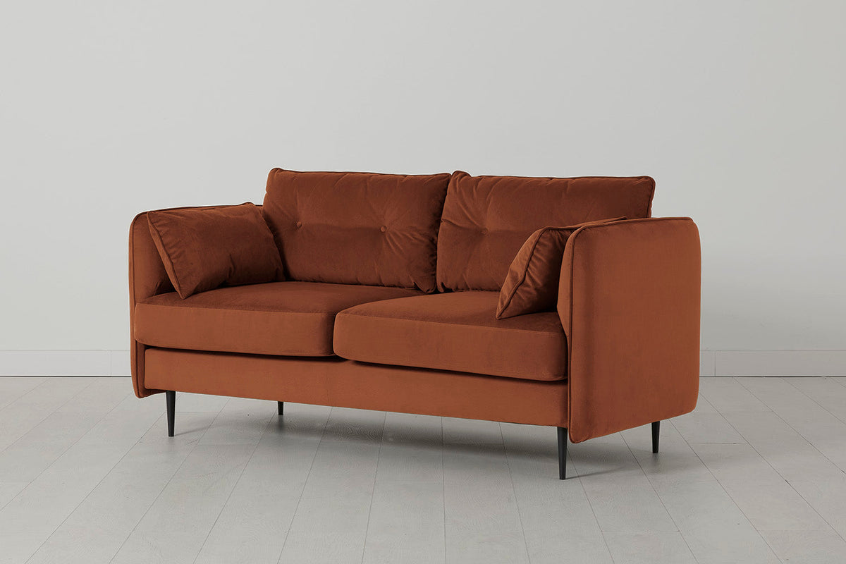 Model 19 2 Seater Sofa, Umber — Angle View