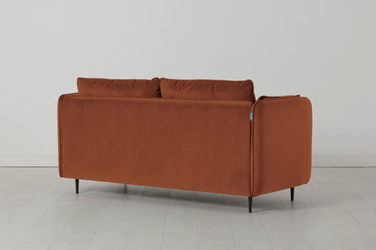 Model 19 2 Seater Sofa, Umber — Back View