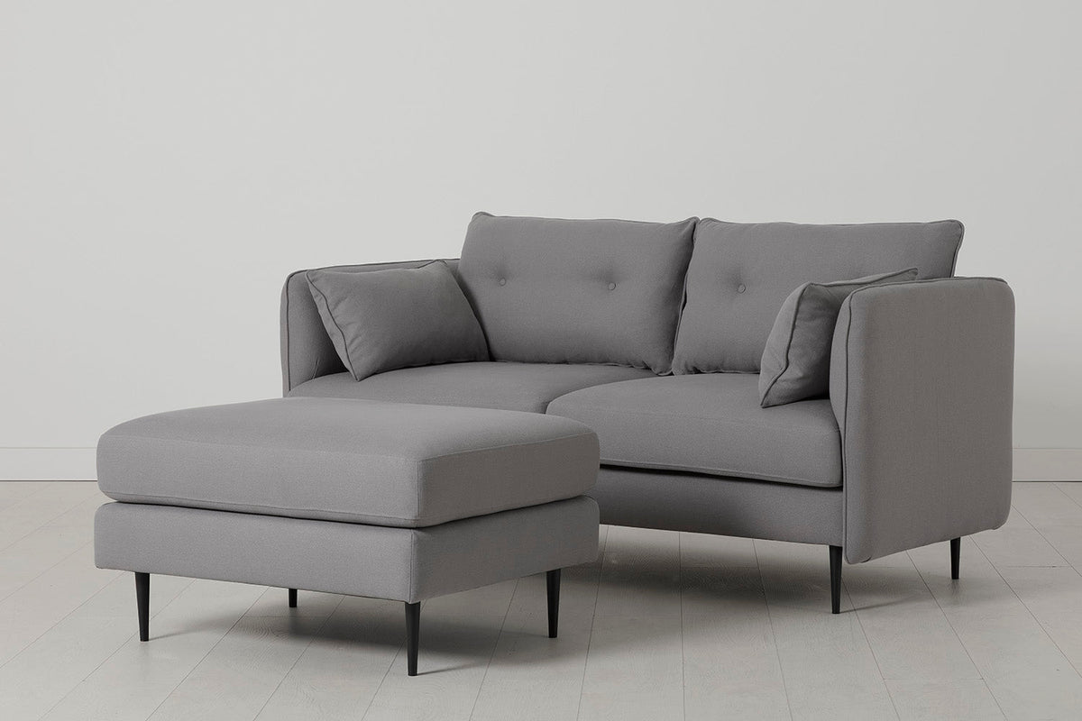 Model 19 2 Seater Sofa with Ottoman, Risso — Angle View