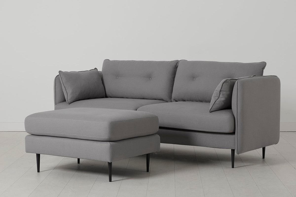 Model 19 3 Seater Sofa with Ottoman, Risso — Angle View