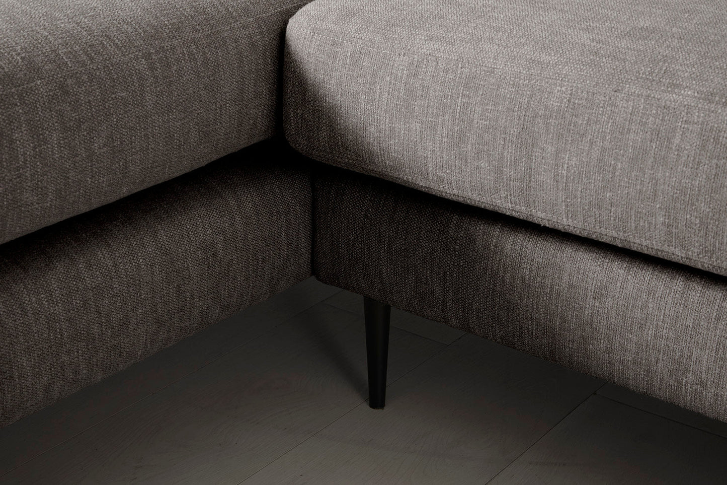Model 19 3 Seater Right Chaise Sofa, Shadow