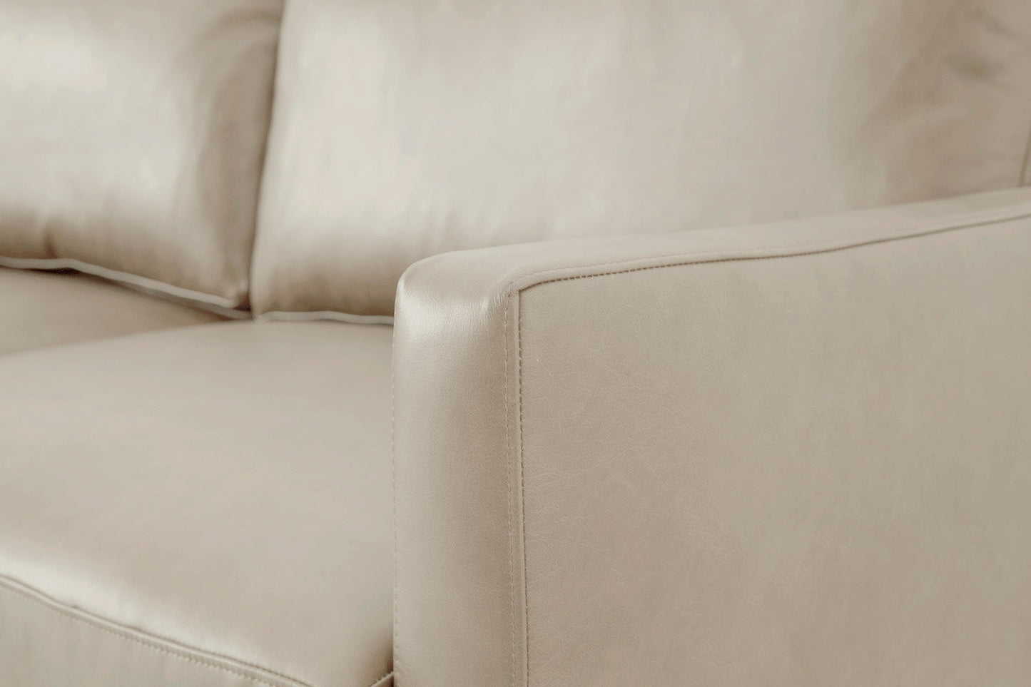 Model 01 2-Seater Sofa with Ottoman, Oyster