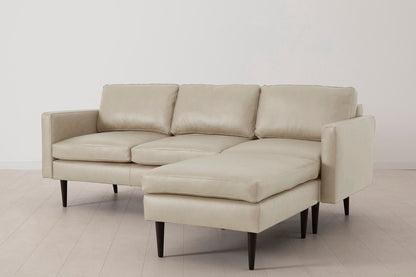 Model 01 3-Seater Sofa with Ottoman, Oyster