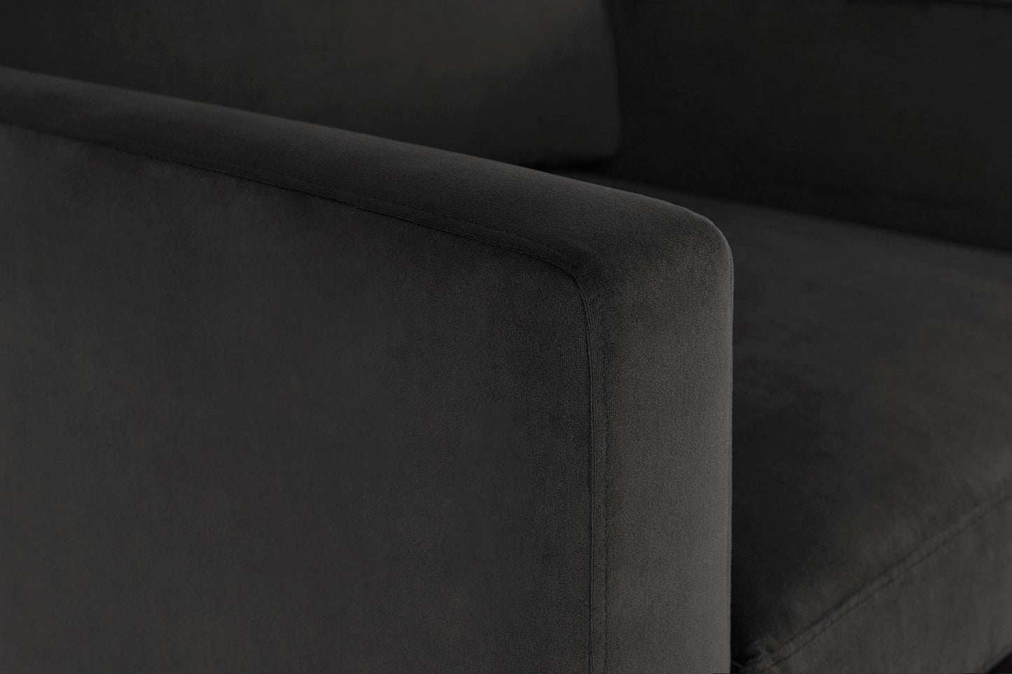 Model 01 3-Seater Sofa with Ottoman, Charcoal