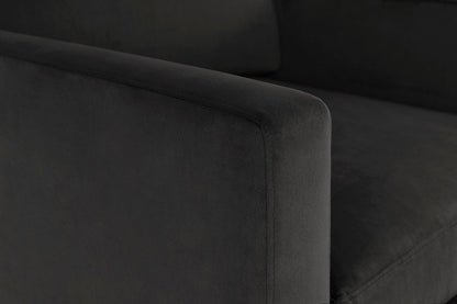 Model 01 3-Seater Sofa with Ottoman, Charcoal