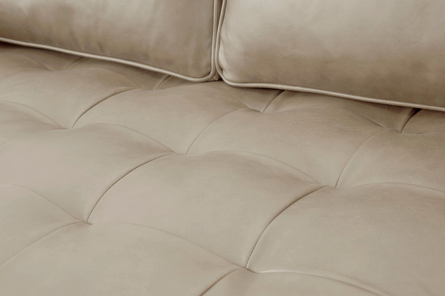 Model 02 2-Seater Sofa with Ottoman, Oyster