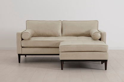 Model 02 2-Seater Sofa with Ottoman, Oyster