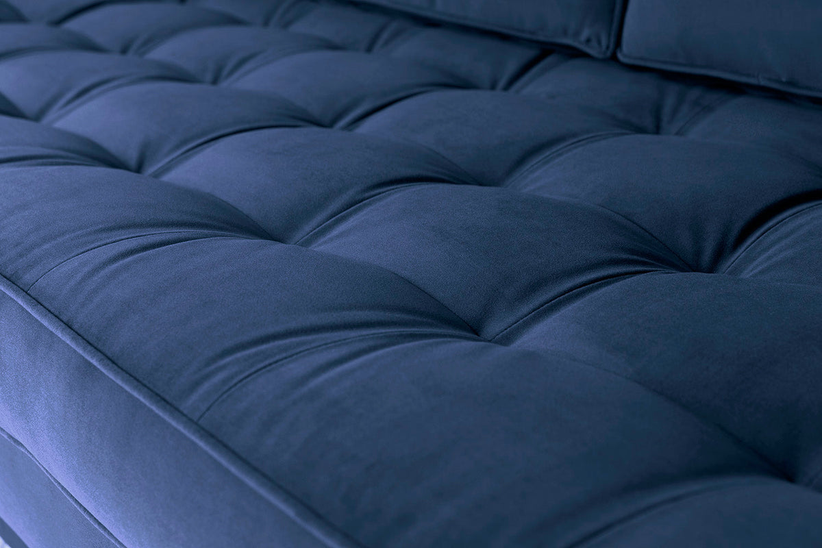 Model 02 3-Seater Sofa with Ottoman, Indigo