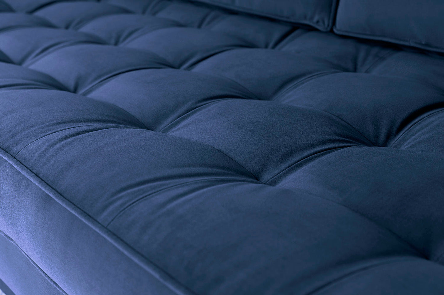 Model 02 3-Seater Sofa with Ottoman, Indigo