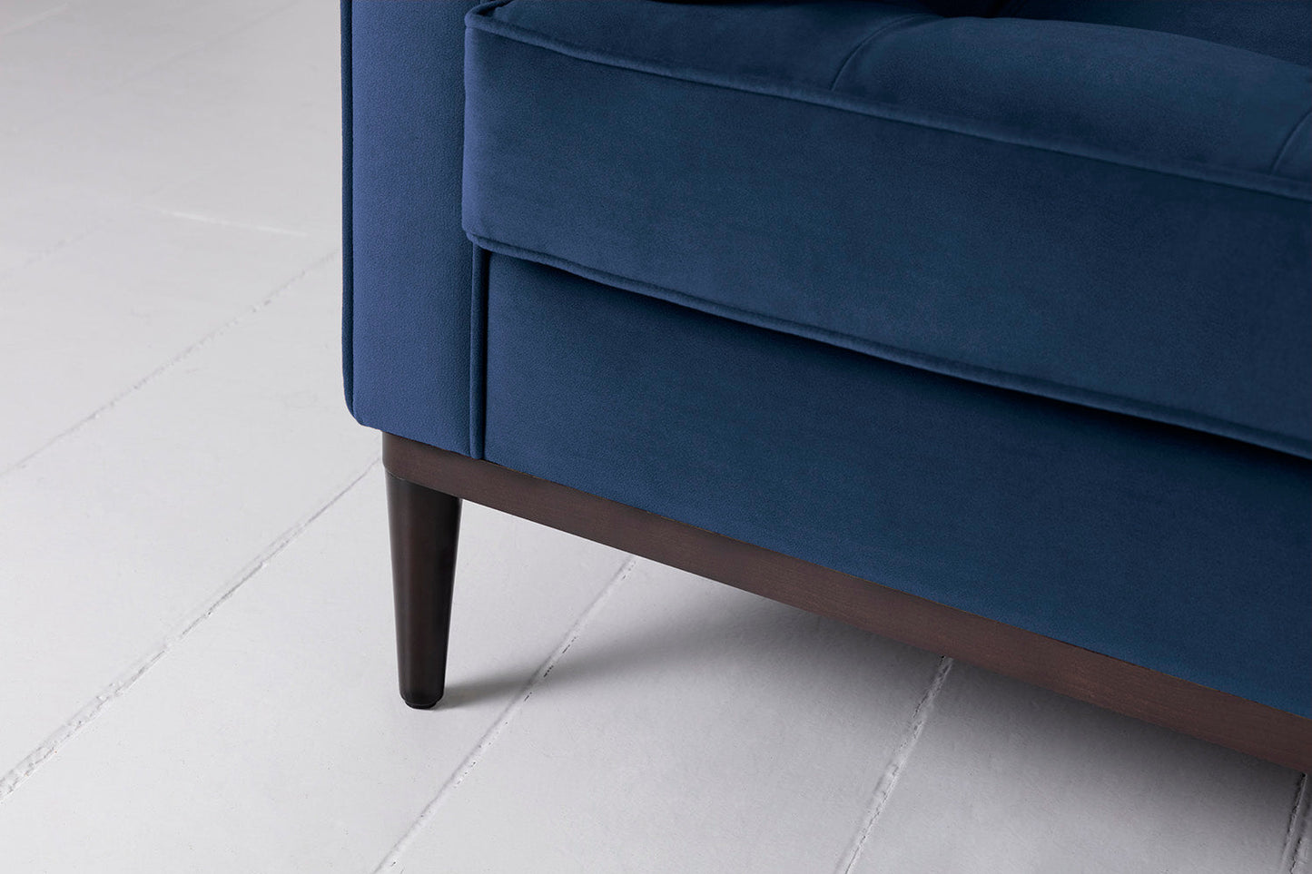 Model 02 3-Seater Sofa with Ottoman, Indigo