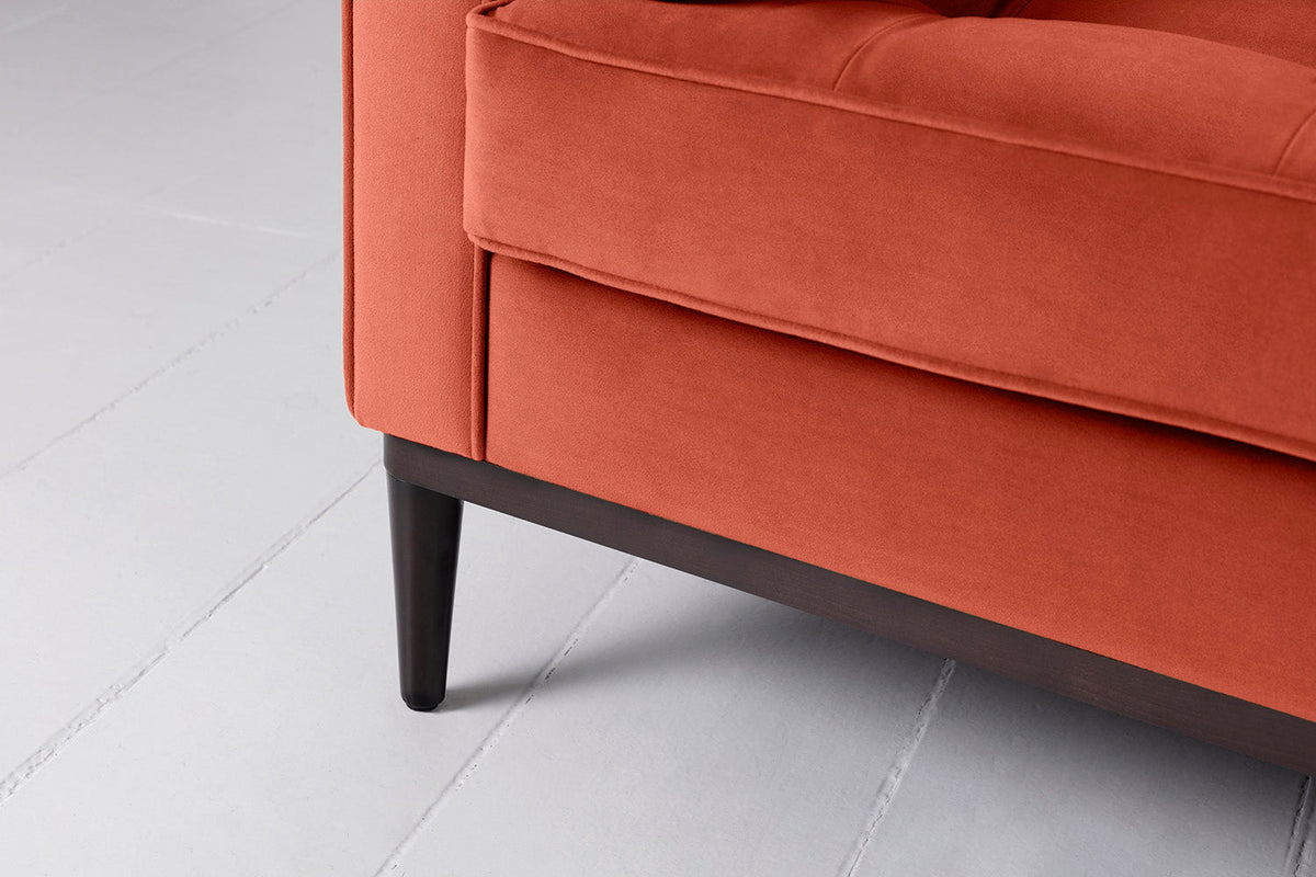Model 02 3-Seater Sofa with Ottoman, Paprika