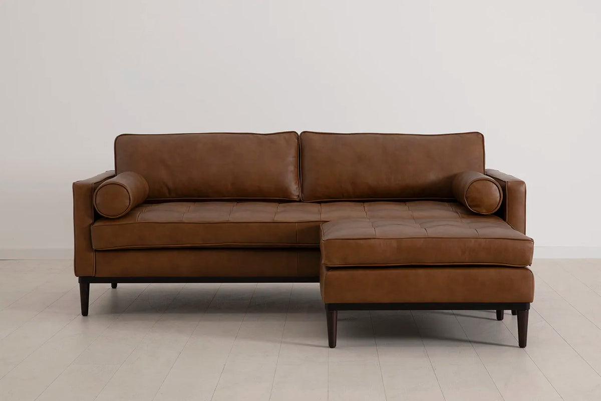 Model 02 3-Seater Sofa with Ottoman, Maple