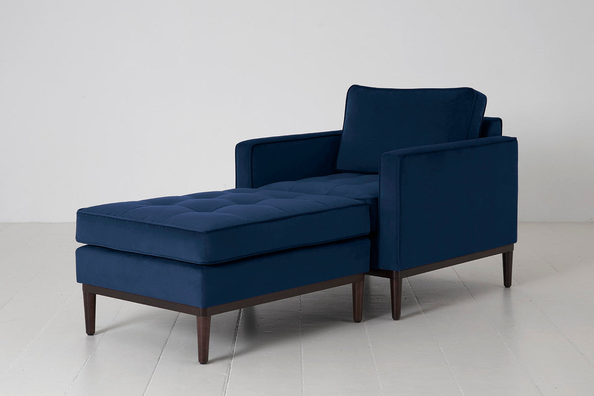 Model 02 Chaise Longue, Indigo