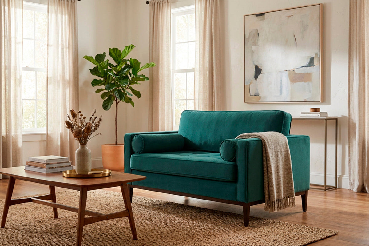 Model 02 Loveseat, Kingfisher