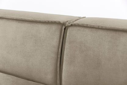 Model 03 2-Seater Left Chaise Sofa, Flax