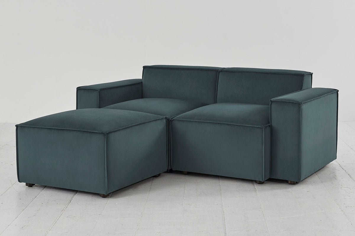 Model 03 2-Seater Left Chaise Sofa, Petrol
