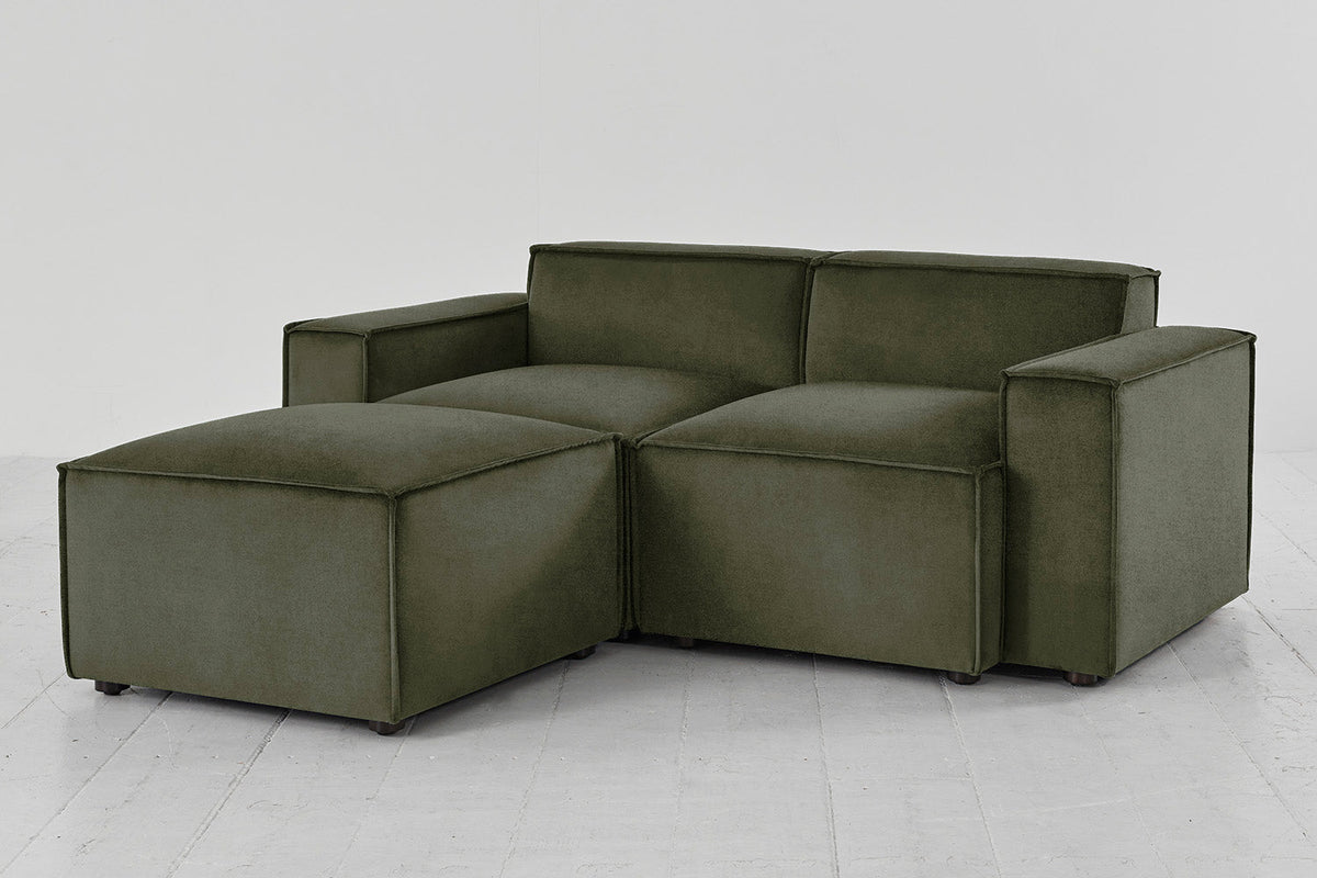 Model 03 2-Seater Left Chaise Sofa, Pine