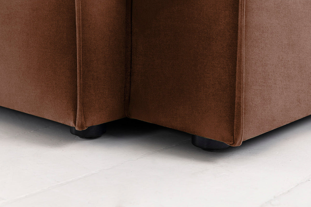 Model 03 2-Seater Left Chaise Sofa, Russet