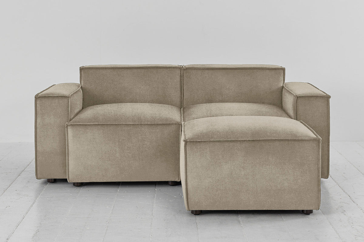 Model 03 2-Seater Right Chaise Sofa, Flax