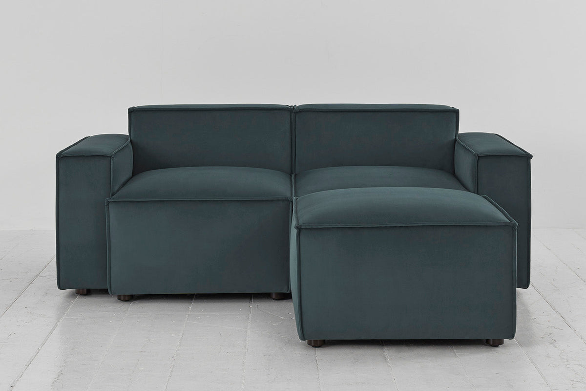 Model 03 2-Seater Right Chaise Sofa, Petrol