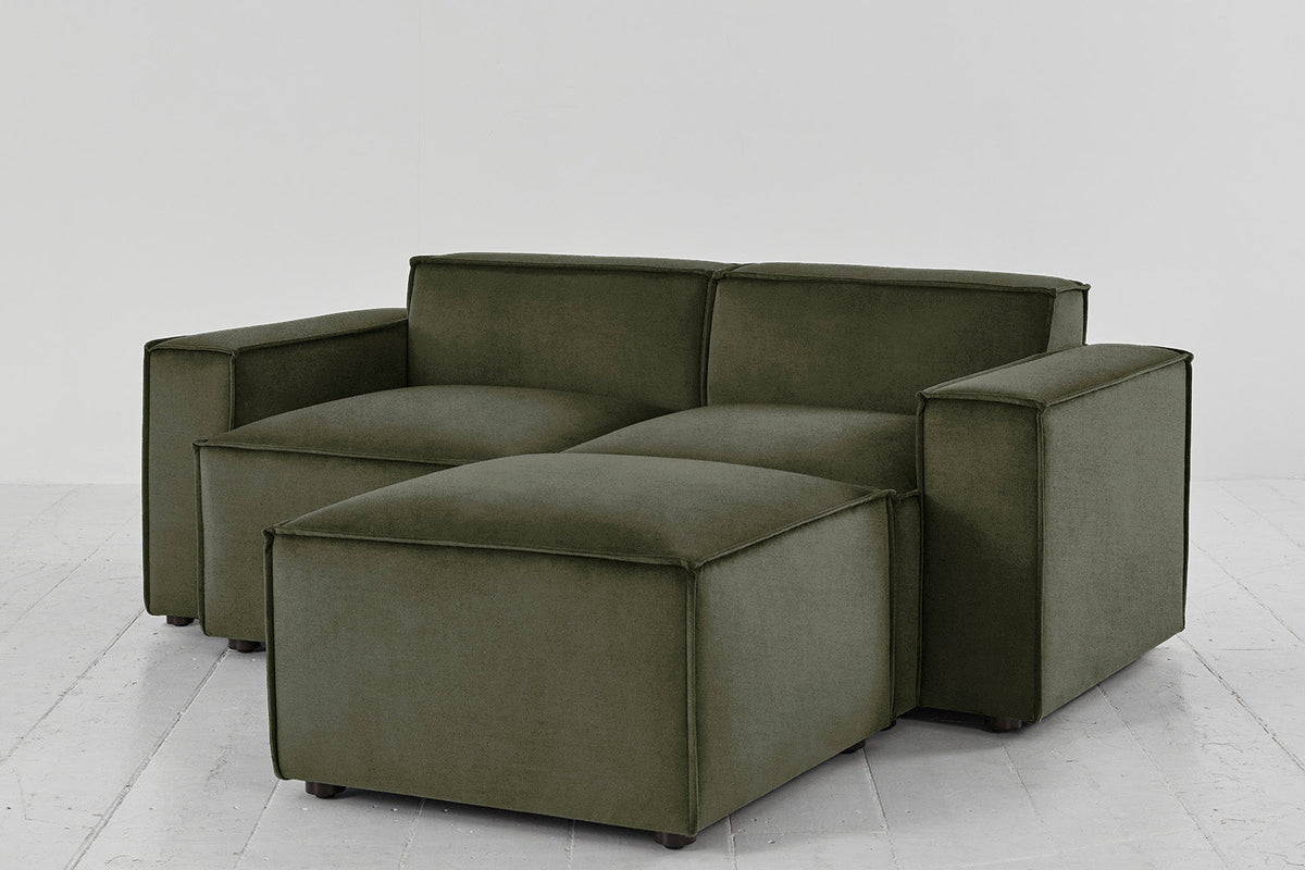 Model 03 2-Seater Right Chaise Sofa, Pine