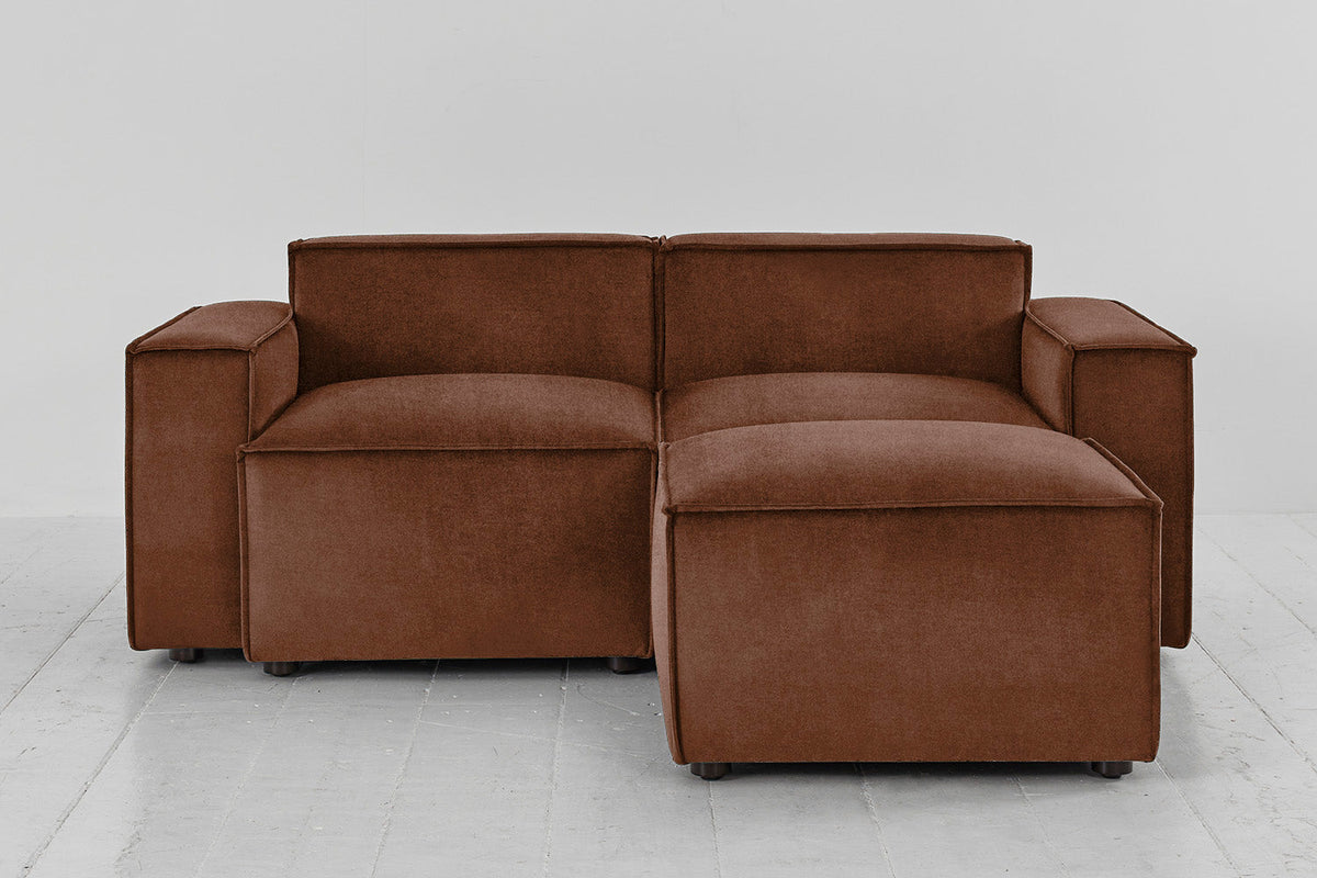 Model 03 2-Seater Right Chaise Sofa, Russet