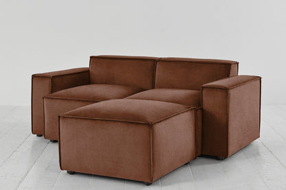 Model 03 2-Seater Right Chaise Sofa, Russet