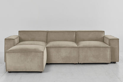 Model 03 3-Seater Left Chaise Sofa, Flax