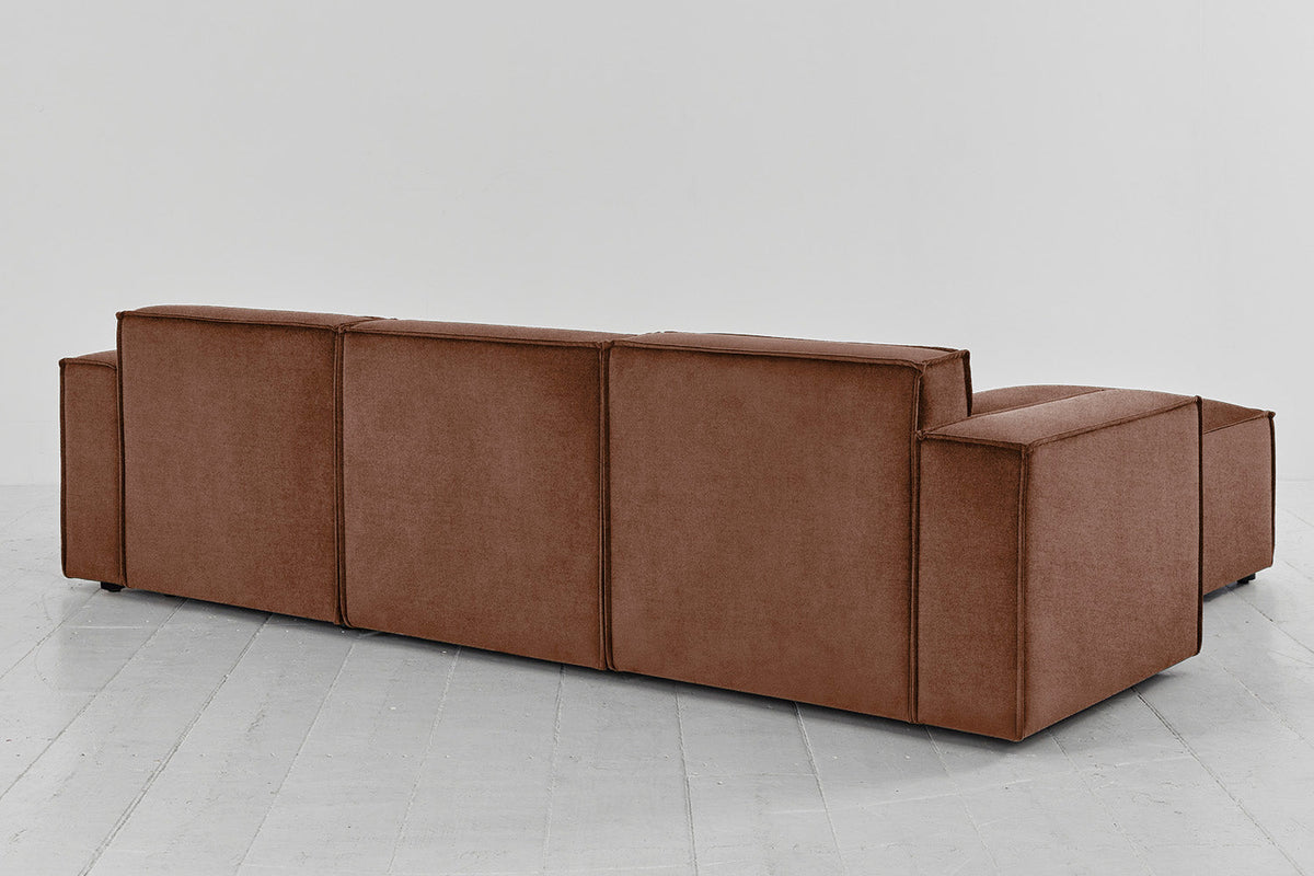 Model 03 3-Seater Left Chaise Sofa, Russet