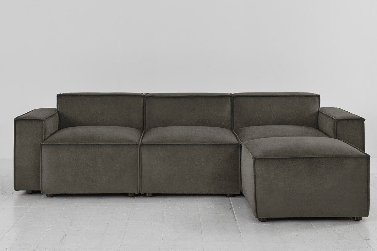 Model 03 3-Seater Right Chaise Sofa, Mink