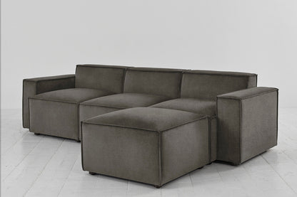 Model 03 3-Seater Right Chaise Sofa, Mink