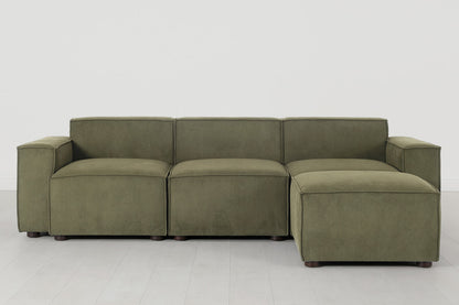 Model 03 3-Seater Right Chaise Sofa, Fennel