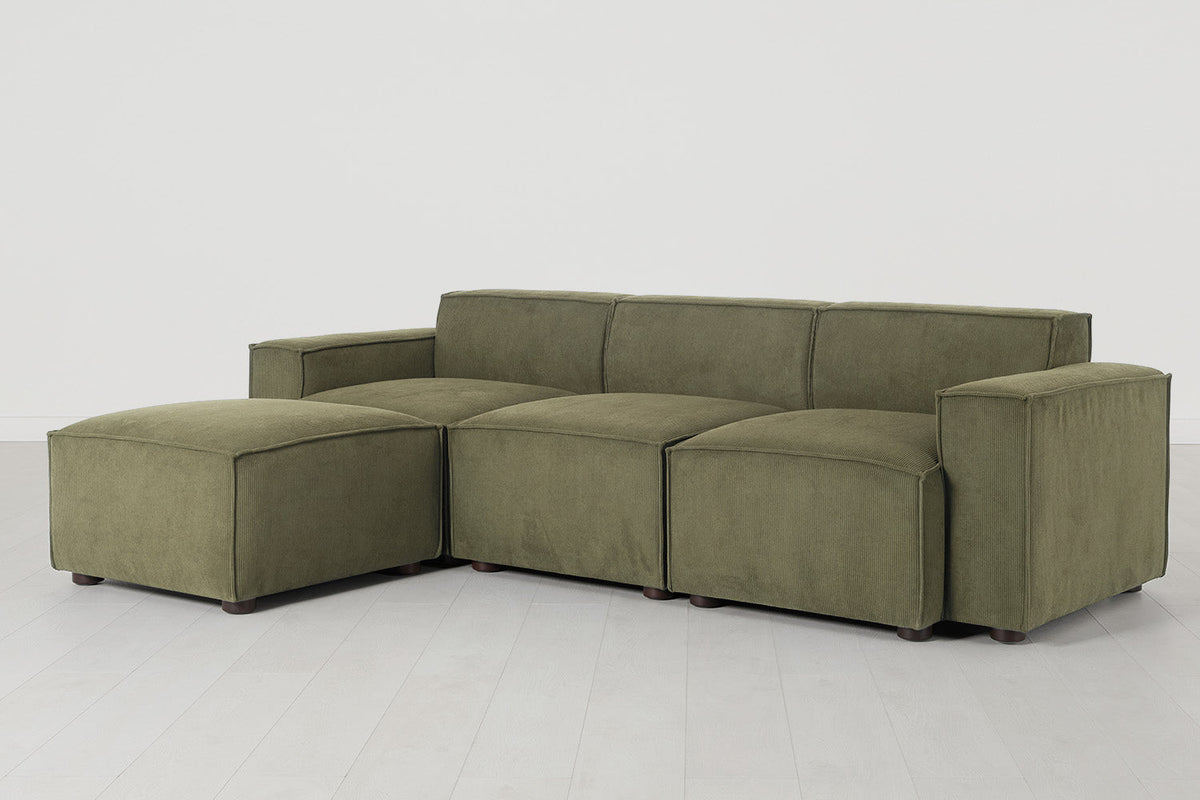 Model 03 3-Seater Left Chaise Sofa, Fennel