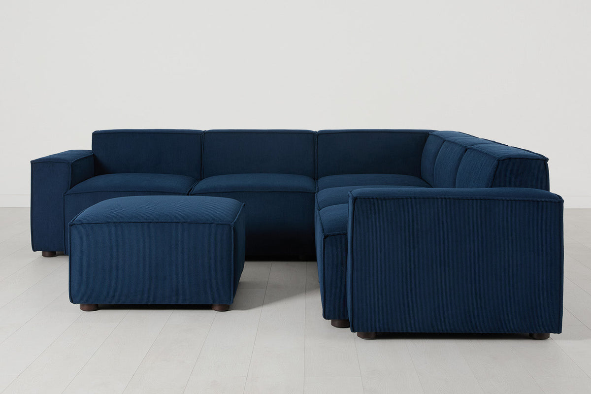 Model 03 Corner Sofa with Ottoman, Atlantic