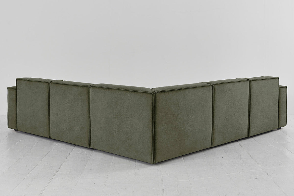 Model 03 Corner Sofa with Ottoman, Pine