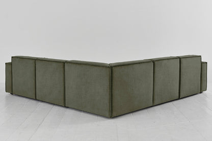 Model 03 Corner Sofa with Ottoman, Pine