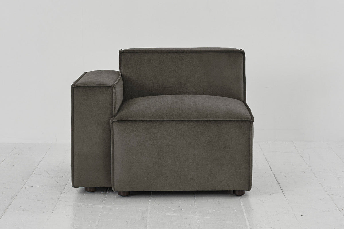 Model 03 Left Arm Sofa Module, Mink