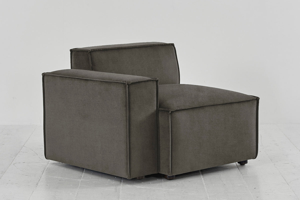 Model 03 Left Arm Sofa Module, Mink