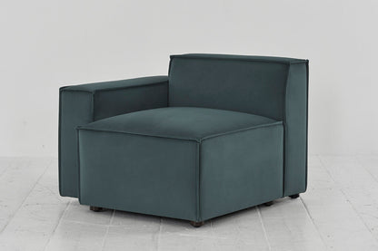 Model 03 Left Arm Sofa Module, Petrol