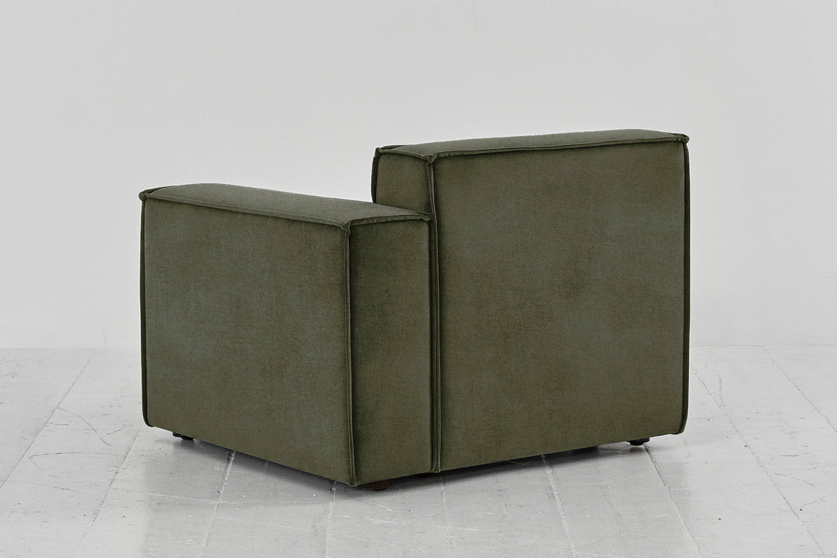 Model 03 Right Arm Sofa Module, Pine