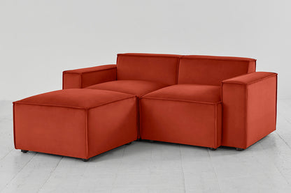 Model 03 2-Seater Left Chaise Sofa, Paprika