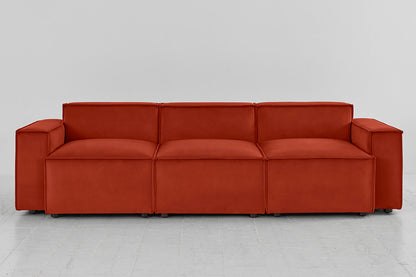 Model 03 3-Seater Sofa, Paprika