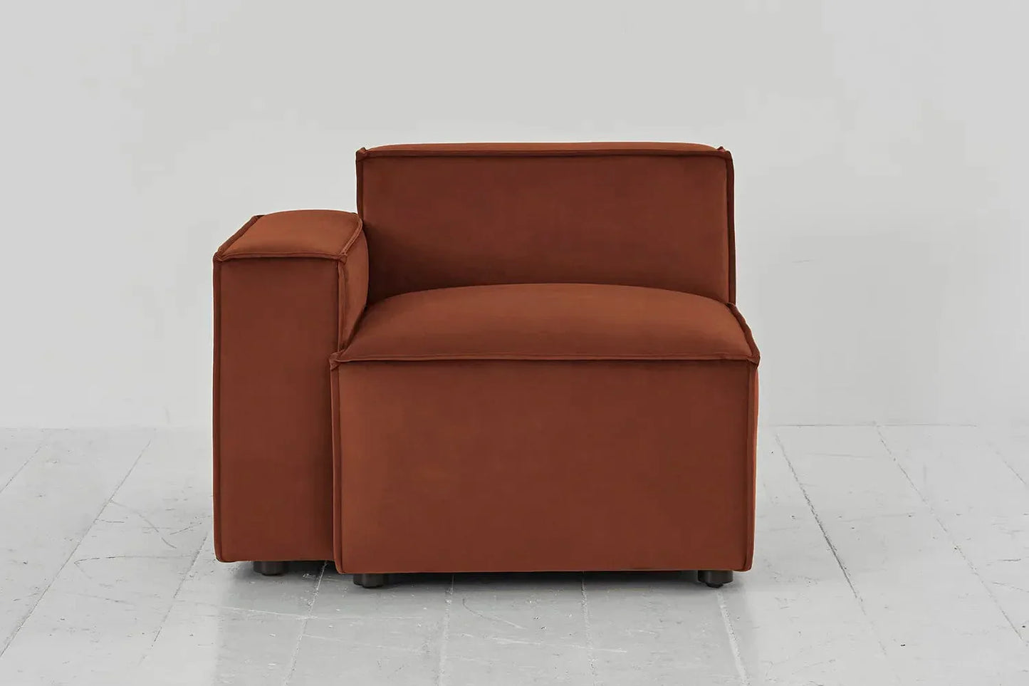 Model 03 Left Arm Sofa Module, Umber