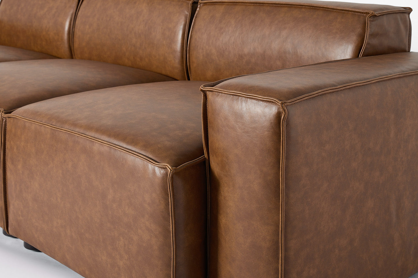 Model 03 3-Seater Left Chaise Sofa, Maple