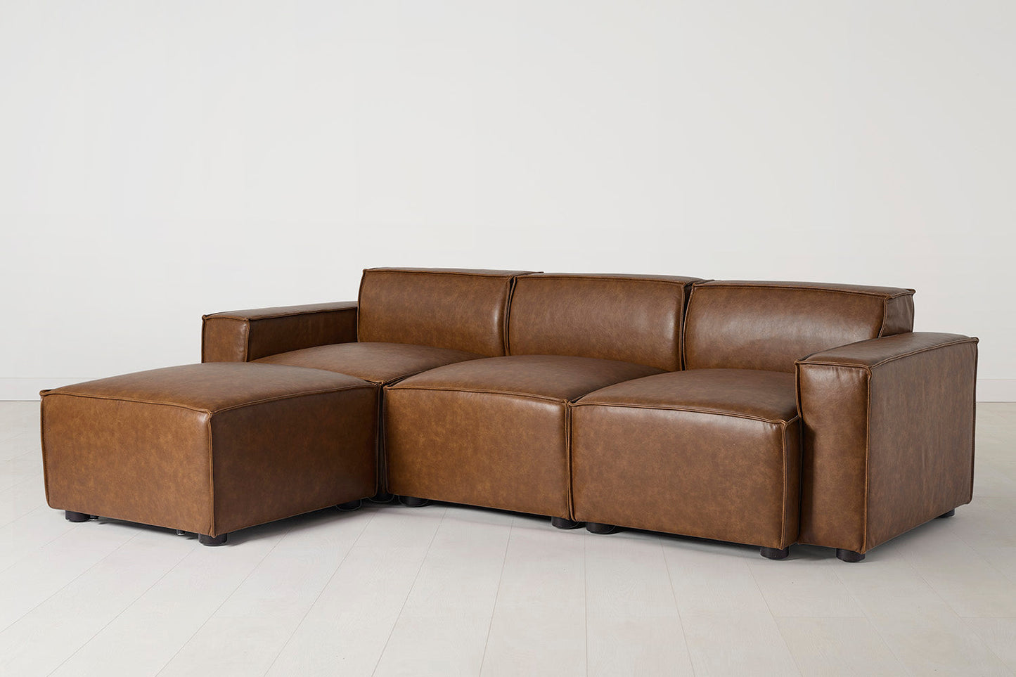 Model 03 3-Seater Left Chaise Sofa, Maple
