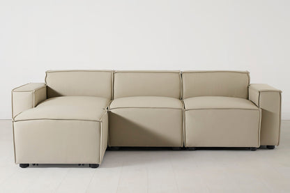Model 03 3-Seater Left Chaise Sofa, Oyster